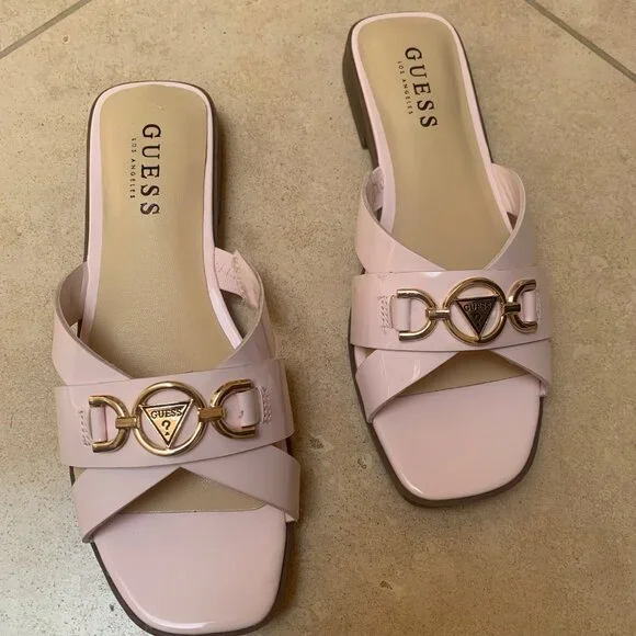 Guess Shoes Pink Guess Sandals Poshmark - Main Image